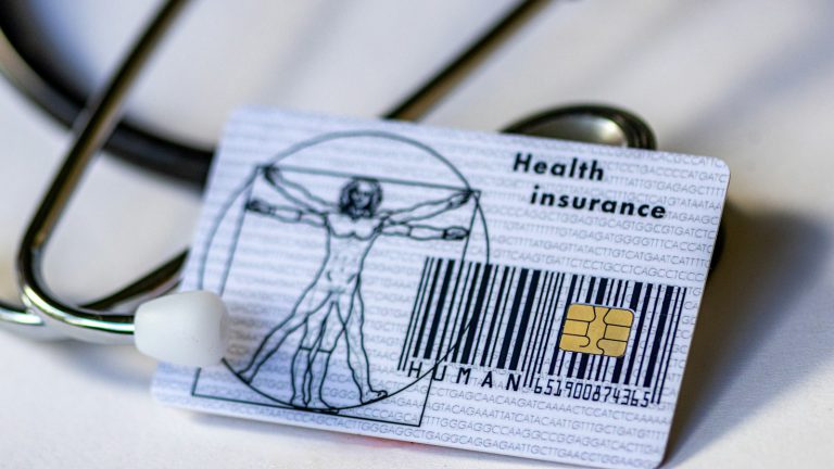 A card with a drawing of a person on it